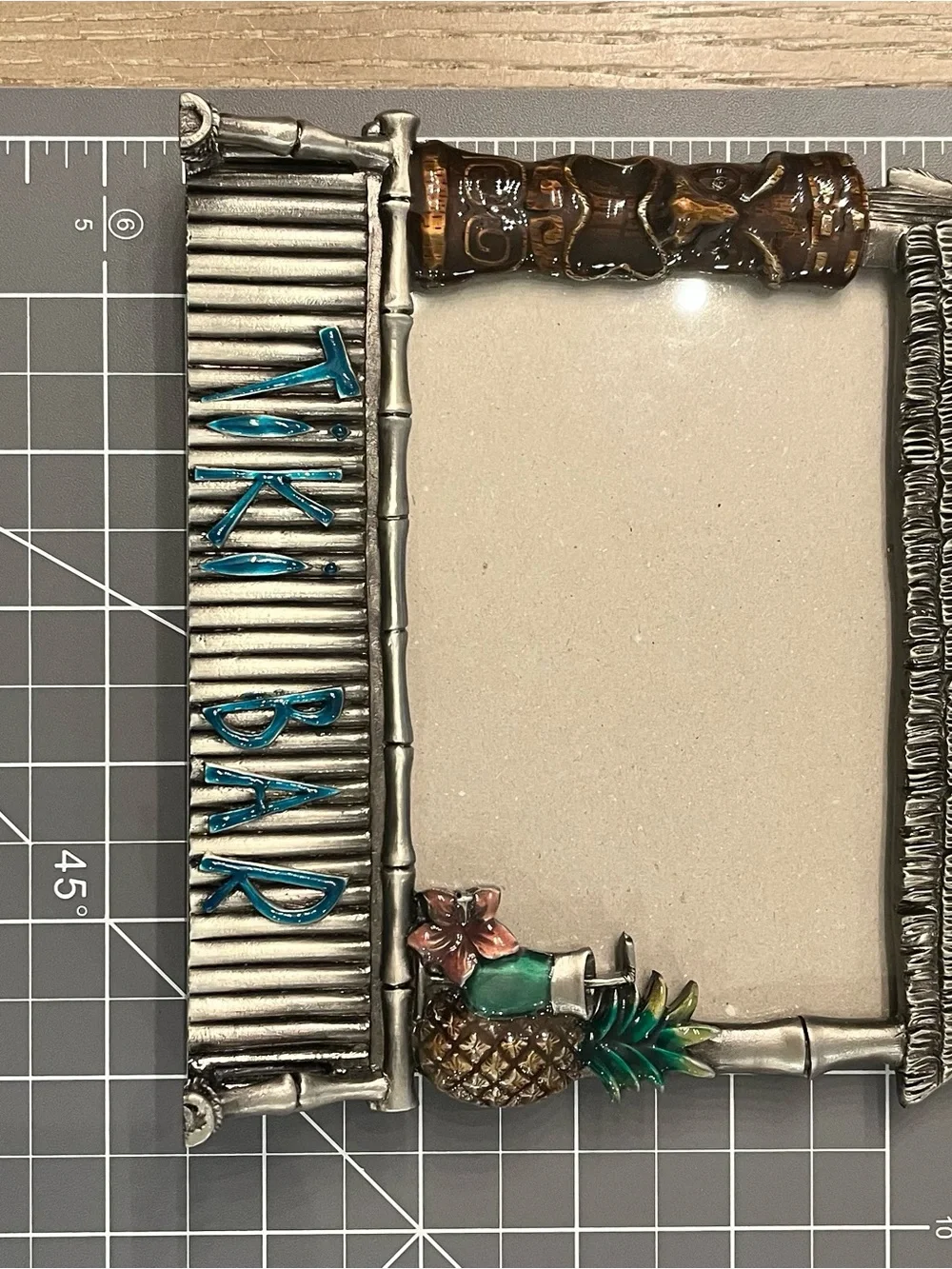 Tiki Bar Metal Picture Frame